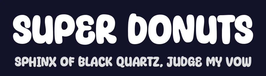 Super Donuts — Display Font — thumbnail 2