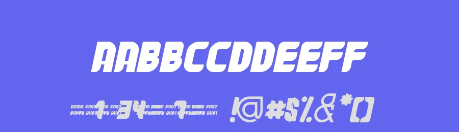 Super Dust Italic — Display Font — thumbnail 3