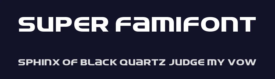 Super FamiFont — Display Font — thumbnail 2