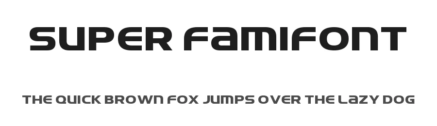 Super FamiFont — Display Font