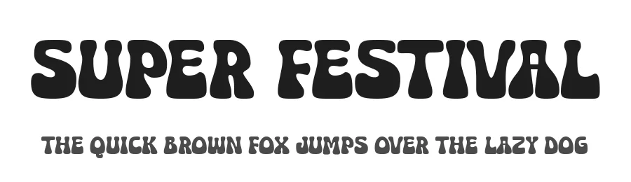 Super Festival — Display Font