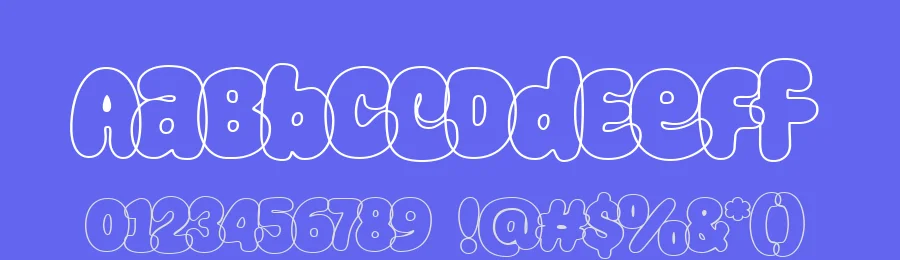Super Glue Outline — Display Font — thumbnail 3
