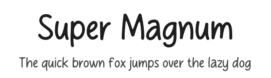 Super Magnum by MJType (Muhamad Junaid) www.mjtype.com — Display Font