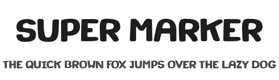 Super Marker by Joseph Dawson — Display Font