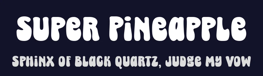 Super Pineapple — Display Font — thumbnail 2