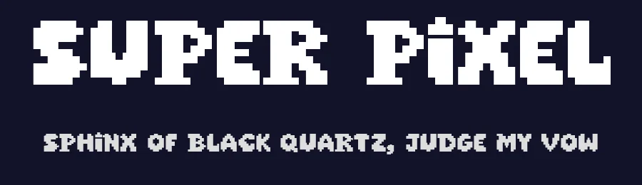 Super Pixel — Display Font — thumbnail 2