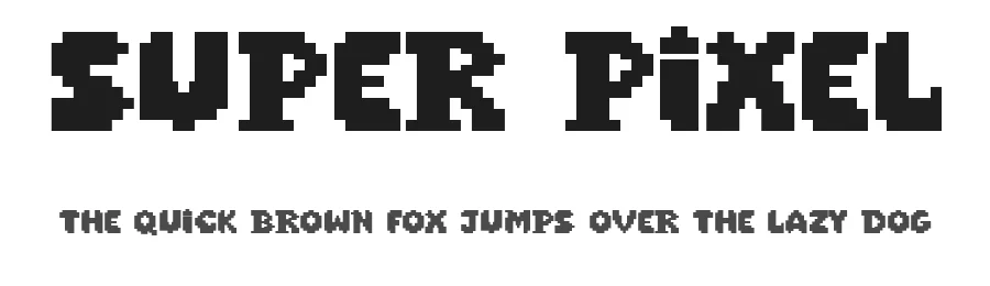 Super Pixel — Display Font