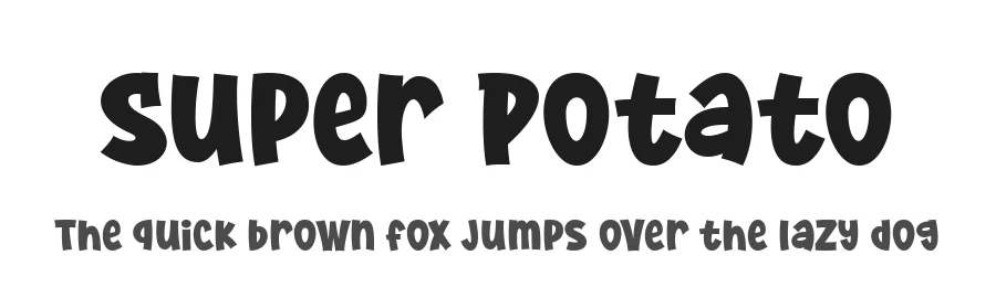 Super Potato — Display Font