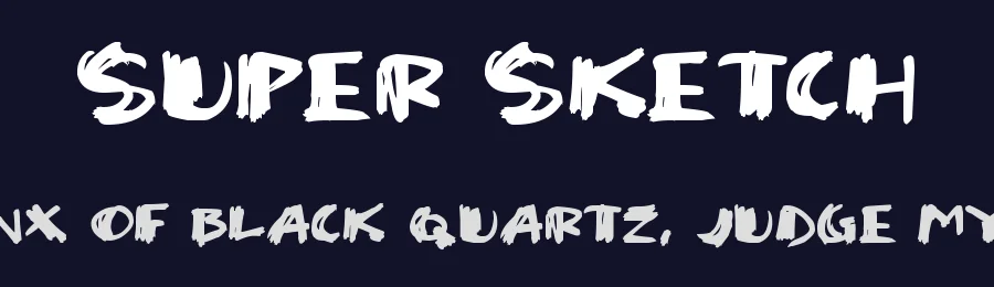 Super Sketch — Display Font — thumbnail 2