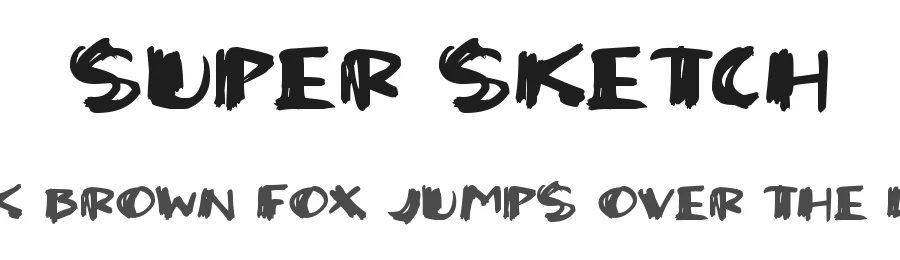 Super Sketch — Display Font