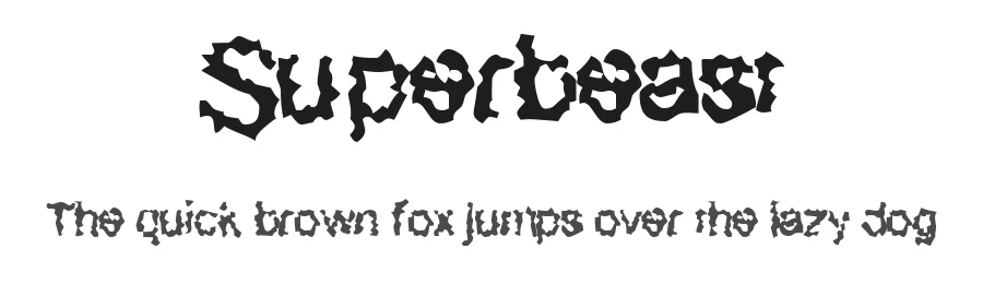 Superbeast — Display Font
