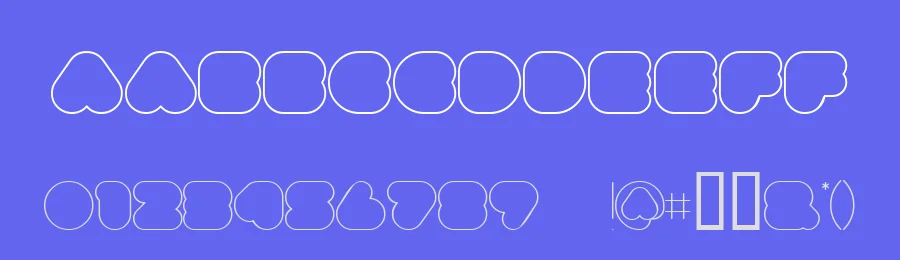 superbubbles Black — Display Font — thumbnail 3
