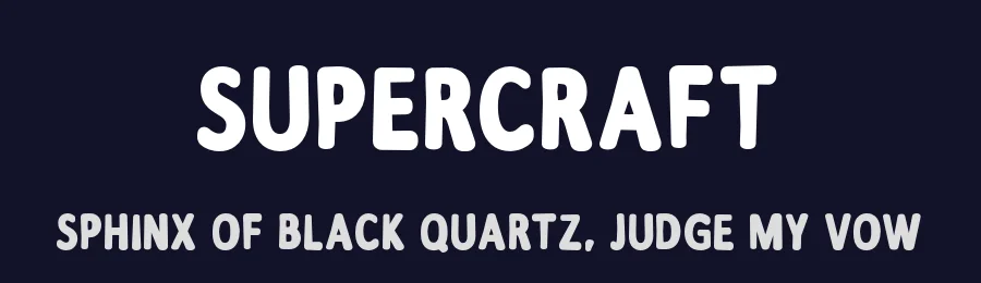 Supercraft — Display Font — thumbnail 2