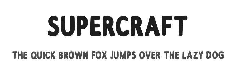 Supercraft — Display Font