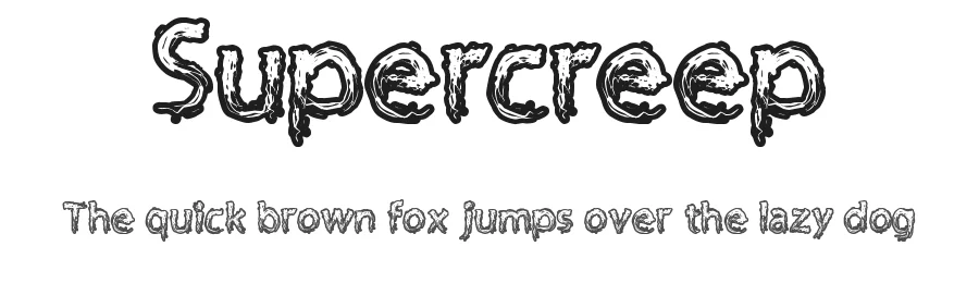 Supercreep — Display Font