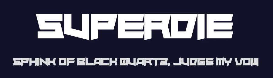 Superdie — Display Font — thumbnail 2