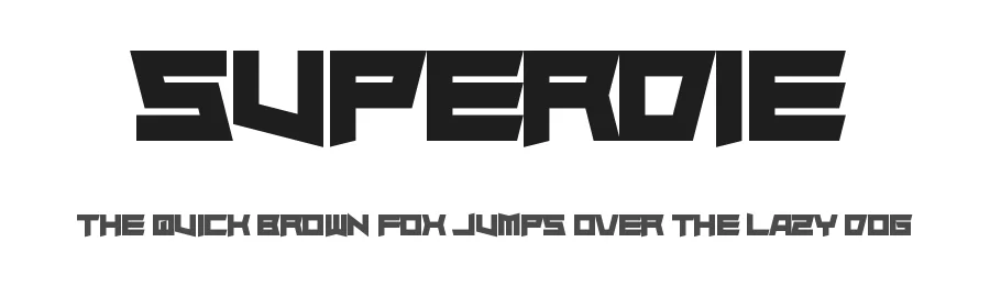 Superdie — Display Font