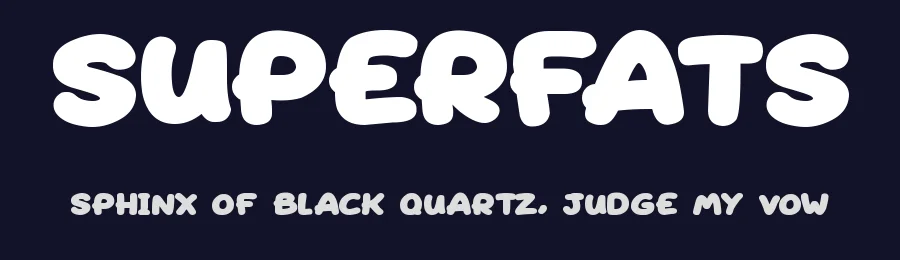 Superfats — Display Font — thumbnail 2