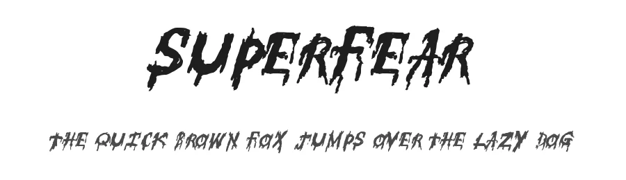 SuperFear by Xerographer Fonts Max Infeld — Display Font