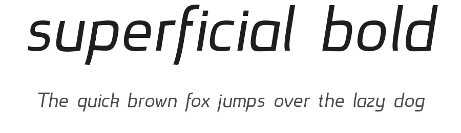 superficial bold by Ralf Hoffmeister — Display Font
