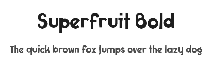 Superfruit Bold by NimaVisual — Display Font