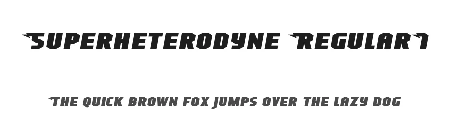 Superheterodyne Regular1 by Ray Larabie — Display Font