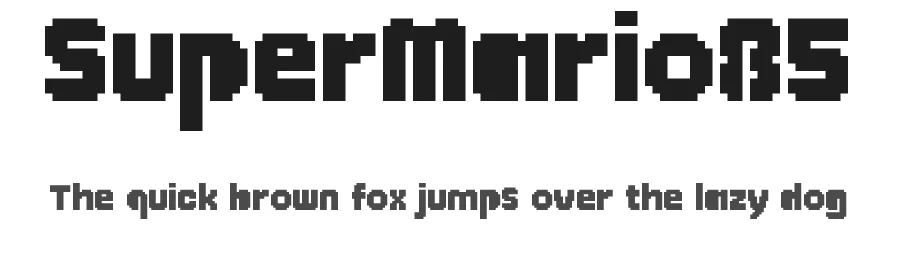 SuperMario85 — Display Font