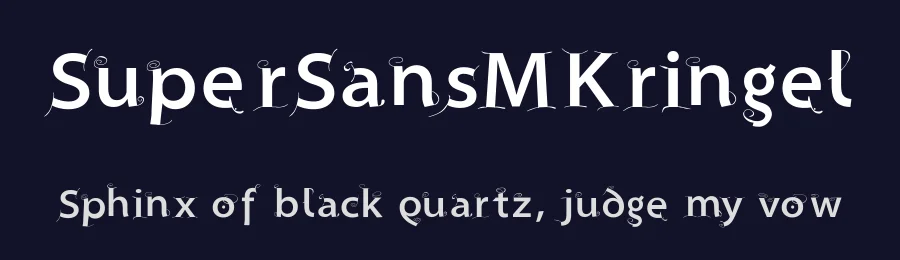 SuperSansMKringel — Display Font — thumbnail 2