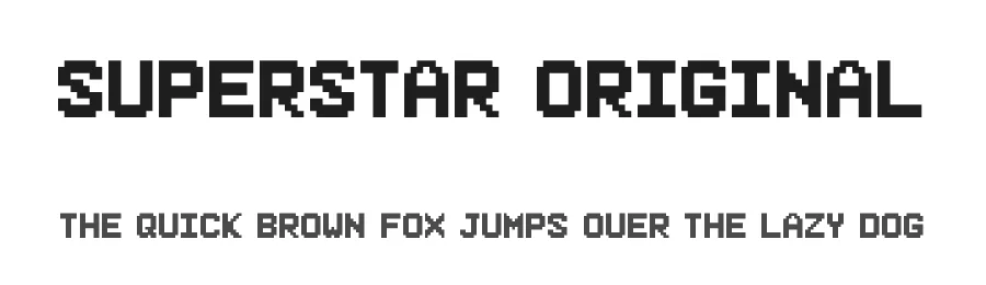 Superstar Original by memesbruh03 — Display Font