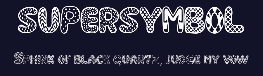 SUPERSYMBOL by La Matrice — Display Font — thumbnail 2