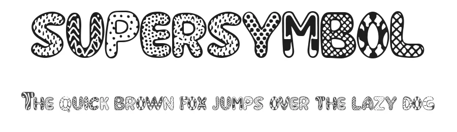 SUPERSYMBOL by La Matrice — Display Font