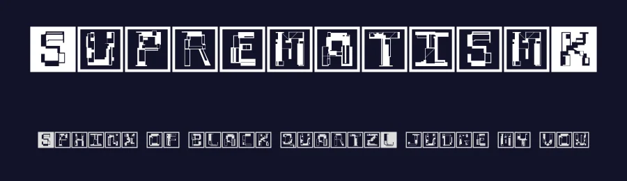 SuprematismK — Display Font — thumbnail 2