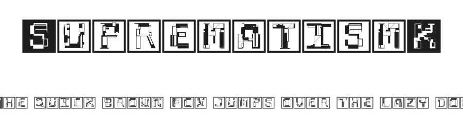 SuprematismK — Display Font