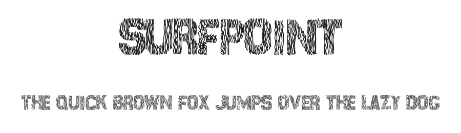 SurfPoint by Max Infeld Xerographer Fonts — Display Font