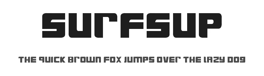 SurfsUp by CJS — Display Font