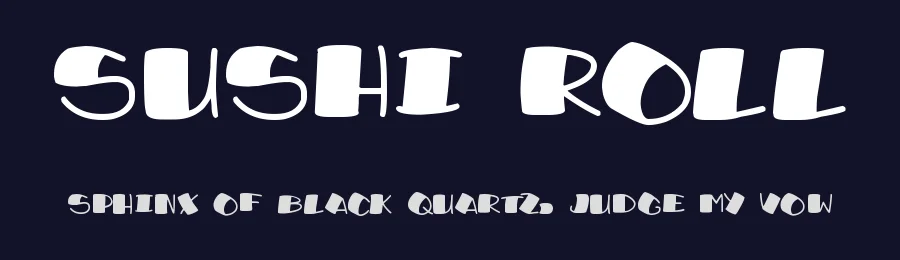 Sushi Roll — Display Font — thumbnail 2
