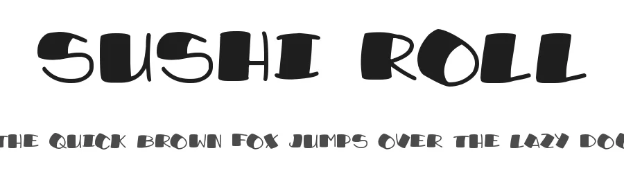 Sushi Roll — Display Font