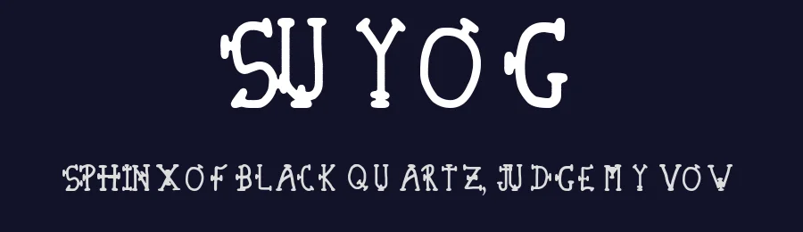 Suyog — Display Font — thumbnail 2