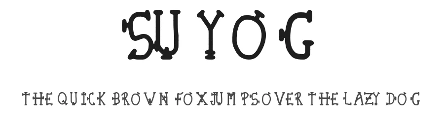 Suyog — Display Font