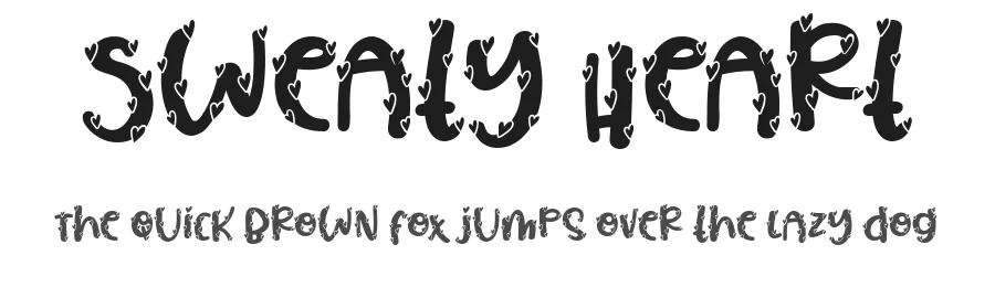 Sweaty Heart by Keithzo; Situjuh Nazara — Display Font