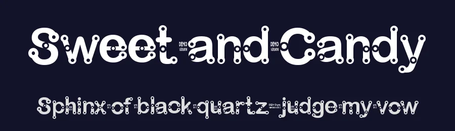 Sweet and Candy by Designer Jorge Perez Welded Luis Jaramillo — Display Font — thumbnail 2