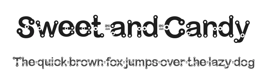 Sweet and Candy by Designer Jorge Perez Welded Luis Jaramillo — Display Font