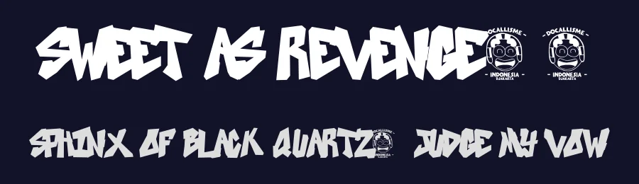SWEET AS REVENGE12 — Display Font — thumbnail 2