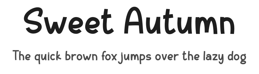 Sweet Autumn by Risma Ramawi — Display Font