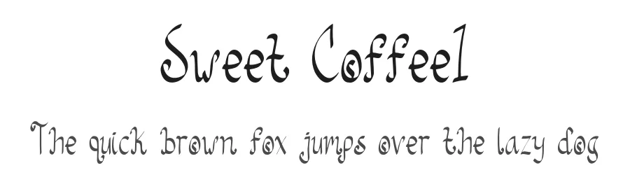 Sweet Coffee1 — Display Font