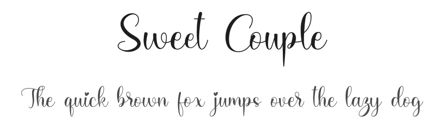 Sweet Couple by Nissa Nana — Display Font