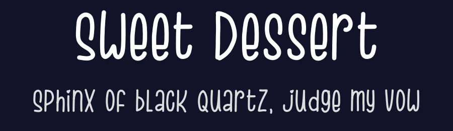 Sweet Dessert — Display Font — thumbnail 2