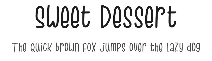 Sweet Dessert — Display Font