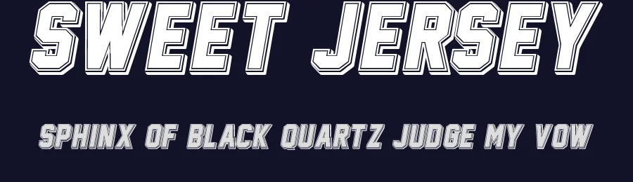 Sweet Jersey — Display Font — thumbnail 2