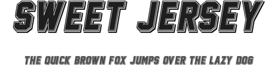 Sweet Jersey — Display Font